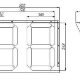 Bộ Đèn Đếm Ngược  600 x 800 (mm)